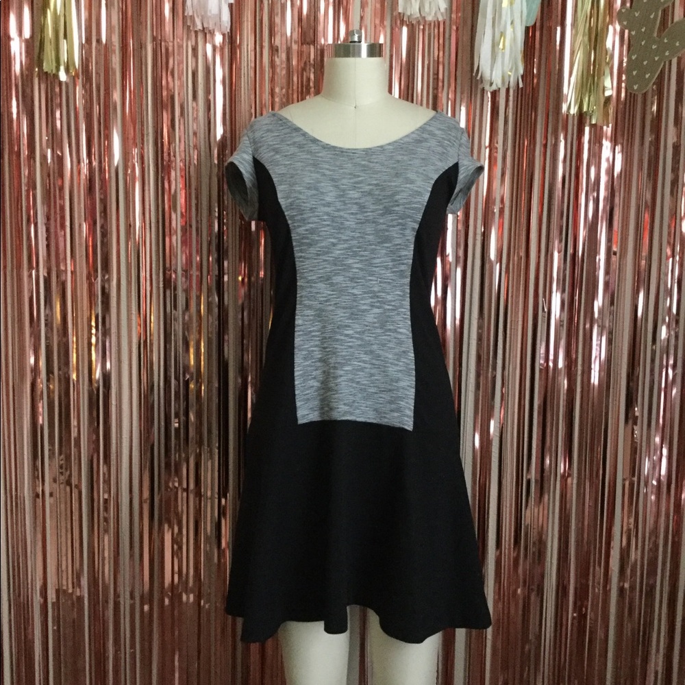Merona Grey Black Dress